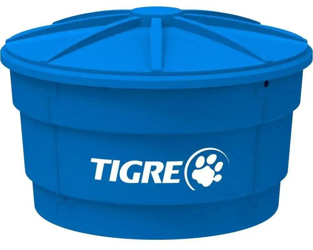 Caixa d'agua tigre na cor azul